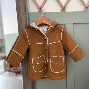 GAP INFANT SHERPA BROWN JACKET